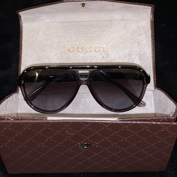 gucci studded sunglasses